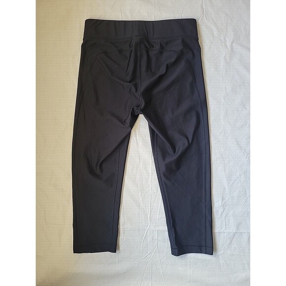 Under Armour Leggings M Women's Cropped Athletic Wear Heatgear Compression Black - Picture 2 of 7